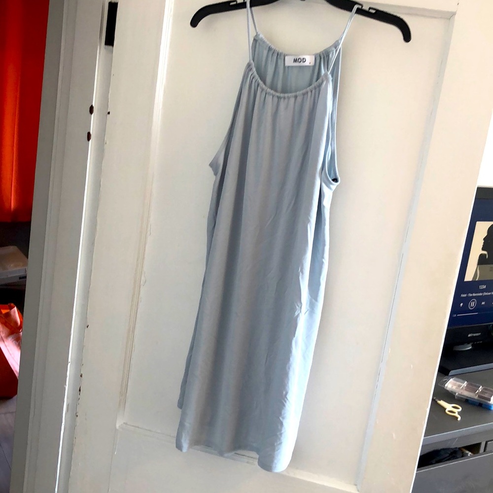 Flowy Light Blue MOD Boutique Dress